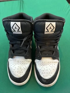 Nike DN4321-100 Air Jordan 1 Mid SE Diamond GS White And Black Schuhe - Bild 1 von 10