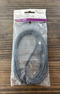 NEW RadioShack 6ft Headphone Aux Extension Cable 42-2472A M to F Untested - Picture 1 of 2