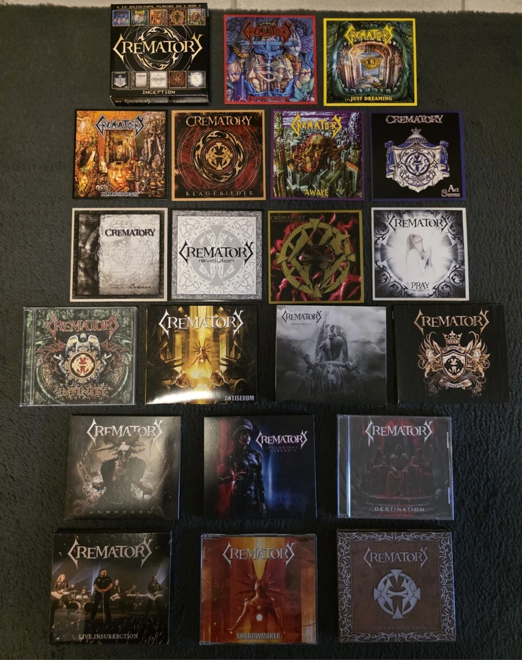 Crematory - Alle 17 Alben + Live Alben + Shadowmaker Single [ Neuwertig ] [ CD ] - Bild 1 von 1
