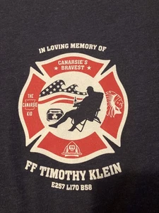 FDNY Engine 257 Ladder 170 Timothy Klein Memorial Shirt - Size XL LODD Memorial - Bild 1 von 5