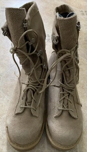 Rocky Outdoor Gear Boots 8.5W Women’s Tan Sueded Leather Steel Toe Gore-Tex - Picture 1 of 10