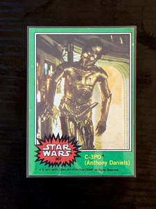 1977 Topps Star Wars C-3PO (Anthony Daniels ERROR) #207 "Golden Rod" - Picture 1 of 2