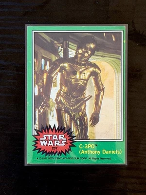 1977 Topps Star Wars C-3PO (Anthony Daniels ERROR) #207 "Golden Rod" - Image 1 of 2