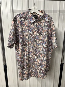 Cremieux Premium Denim Herren Hemd Paisley Print Button Down XXL Mehrfarbig S/S - Bild 1 von 9