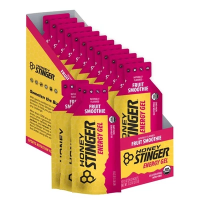 Honey Stinger Fruit Smoothie Energy Gels 12 Pack Organic Fuel for Endurance - Image 1 of 4