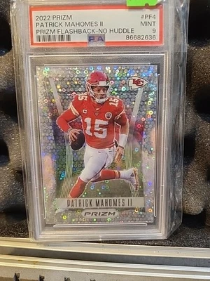 2022 PANINI PRIZM PRIZM FLASHBACK NO HUDDLE #PF4 PATRICK MAHOMES II PSA 9 - Image 1 of 2
