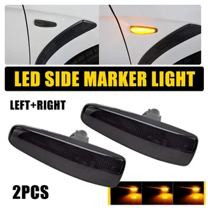 PARA MITSUBISHI LANCER X EVO ÁMBAR SECUENCIAL DELANTERO HUMO LED MARCADOR LUCES LATERALES - Imagen 1 de 12