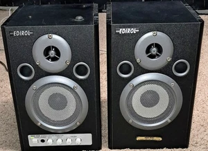 Roland Edirol MA-10A Stereo Micro Monitor Speakers Black - Picture 1 of 9