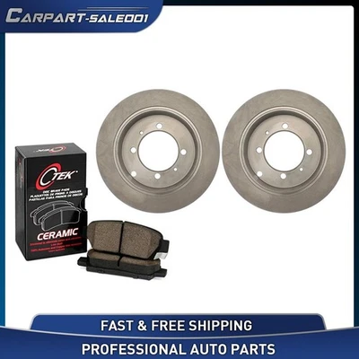 Juego de pastillas de freno de disco traseras para Mitsubishi Expo C-Tek 1992-1994 rotor de freno de disco Foto 1 de 4