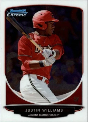 2013 Bowman Chrome Draft Draft Picks #BDPP94 Justin Williams - BB - Image 1 of 2