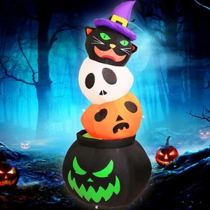 Gardwin 5 pies Halloween Inflables Decoración Exterior Cabeza Pila, Inflables... - Imagen 1 de 5
