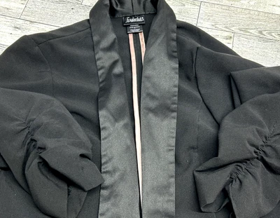 Blazer chaqueta ajustada negra Frederick's Of Hollywood vintage de los años 90 para mujer MEDIANO Foto 1 de 4