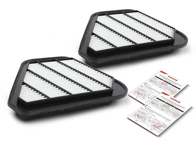 For 2007-2016 GMC Acadia Air Filter Set APR 12893FHHN 2008 2009 2010 2011 2012 - Image 1 of 2