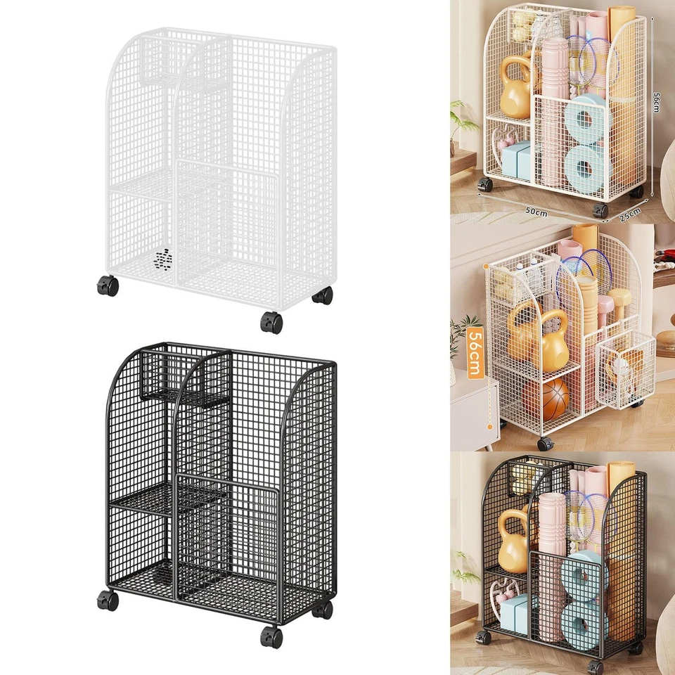 Rolling Yoga Mat Storage Rack Fitness Equipment Organizer Home Gym Storage - Image 1 of 1