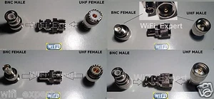 UHF Male PL-259 Female SO-239 To BNC Male Female COAX RF Connector Adapter USA - Picture 1 of 8