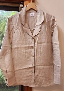 Outback Linen Co Linen Shirt Size 10 Natural - Picture 1 of 4