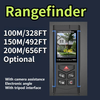 Measuring Range Finder Digital Laser Rangefinder View Distance Meter W/ Camera - Image 1 of 4