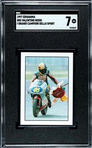1997 Edigamma Campioni Dello Sport #83 Valentino Rossi Rookie Card RC SGC 7 GOAT - Picture 1 of 4