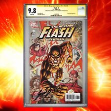 CGC SS 9.8 Flash #8 signed by Grant Gustin & Tom Cavanagh Reverse Flash TV 2011