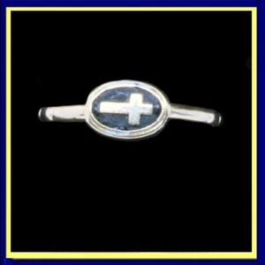 Rosary Ring Antique Reformation Georgian Gold Enamel Cross Prayers Unisex (6532) - Picture 1 of 8