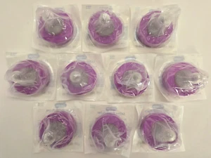 10 Brustwarzen Enfamil Extra Slow-Flow Soft Nippel Latex Lila Ring 02/2028 - Bild 1 von 2
