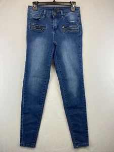 Metaphor Jeans - Girls 4 - Blue - Tapered Skinny Jeans with Zippers (713) - Picture 1 of 15