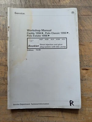 VAG Service VW Caddy  & Polo Classic/Estate Direct Injection & Glow Plug System  - Image 1 of 4