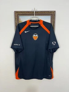 Vintage Nike Valencia Football Train Shirt Soccer Jersey Blue Mens Trikot Size L - Picture 1 of 19