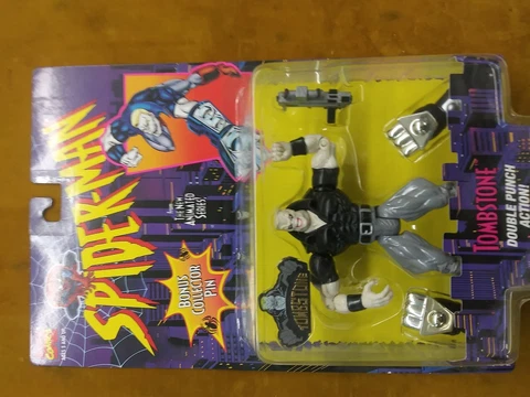 1995 Marvel Comics Spider-Man Tombstone 5" Action Figure Toy Biz Double Punch! Cover