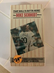 VINTAGE Mike Schmidt Story THAT BALLS OUTTA HERE VHS Tape Philadelphia Phillies - Picture 1 of 3