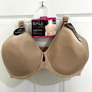 NEW Bali Comfort Revolution Front Closure Bra 42DD Beige DF3P66 NWT - Picture 1 of 5