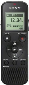 Sony ICD-PX370 Mono Digital Voice Recorder with Built-In USB, 4 GB Memory
