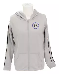 Under Armour Youth Girl's XL Gray Full Zip Hoodie FrenchTerry Interior - Picture 1 of 7