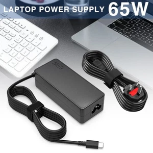 Type C Laptop Charger 65W - USB C for Apple, Lenovo, Samsung, Acer, NoteBook NEW - Picture 1 of 19