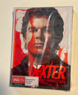 Dexter : Season 3 (DVD, 2009, 4-Disc Set) Blood Case - NEW+SEALED  - image 1 of 2