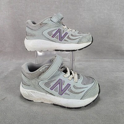 Новый баланс 519 кроссовки ребенка ясельного возраста размер 6,5 легко на серый фиолетовый IT519PV - Изображение 1 из 4