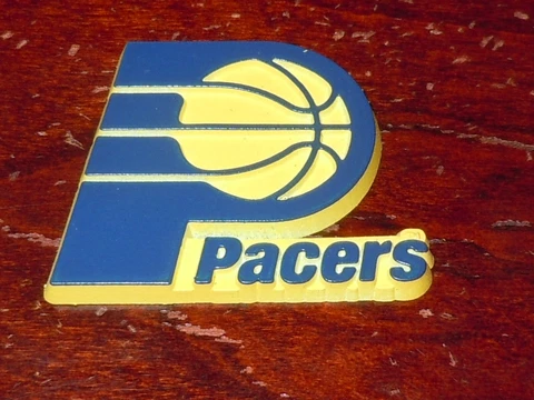 INDIANA PACERS Vintage Old NBA RUBBER Basketball FRIDGE MAGNET Standings Board Cover