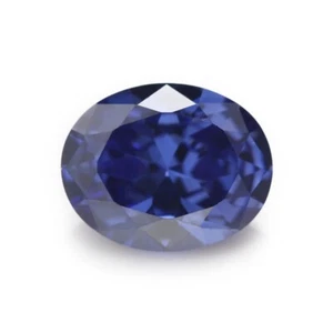  AAAAA 10x12MM 4.86CT Tanzanite Blue Oval Shape  CZ VVS Loose Gems - Picture 1 of 6