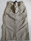 North Face Pants Mens Large Beige Convertible Cargo Nylon Belted Hiking Outdoor