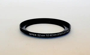 Tiffen 52mm to 62mm Step-up Ring Metal Adapter Threaded Made in USA - Picture 1 of 7