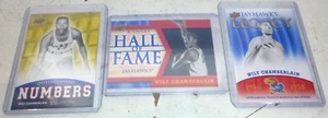 2013 Upper Deck University of Kansas Jayhawks Wilt Chamberlain 3 Card Lot - Picture 1 of 2
