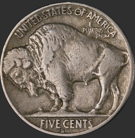 1926-S Buffalo Nickel/5 Cents~High-Grade~Lowest Mintage~XF Cover