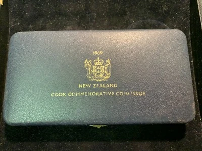 Original 1969 New Zealand 7-Coin Special (Proof) James Cook Commemorative Set  - Image 1 of 3