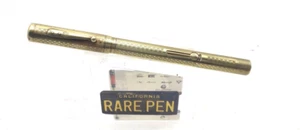 Vintage WATERMAN 552 1/2 Fountain Pen GOTHIC 14K SOLID GOLD OVERLAY  14K nib - Picture 1 of 9