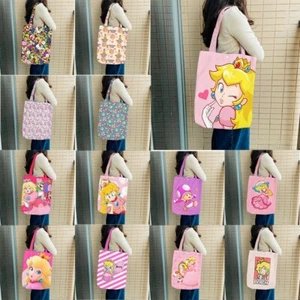 Bolso de hombro de lona PrincessPeach Bolso de compras Bolsos Bolso Super Mario - Imagen 1 de 21