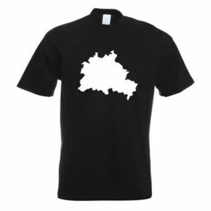 T-Shirt Silhouette De Berlin En Allemagne Imprimé Design Fun - Imagen 1 de 19