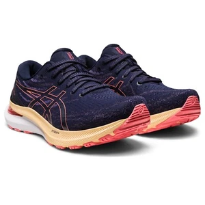 ASICS Women's Gel-Kayano 29 Wide D Wide D Running Shoes, Midnight/Papaya - Picture 1 of 4