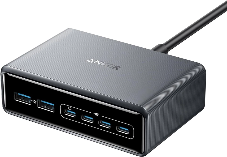Anker Prime USB-C Desktop Charger 200W 6-Ports GaN Charging Station for iPhone - Image 1 of 4