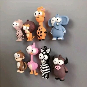 8er Set lustige Kühlschrankmagnete ca. 7,5 cm, Savannentiere, Neu - Bild 1 von 1