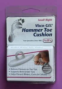 PEDIFIX Visco GEL Hammer Mallet Toe Cushion Crest Support Small Right Women's - Picture 1 of 2
